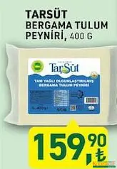 TARIM KREDİ TARSÜT BERGAMA TULUM PEYNİRİ 400 G fiyat ve kampanya bilgisi